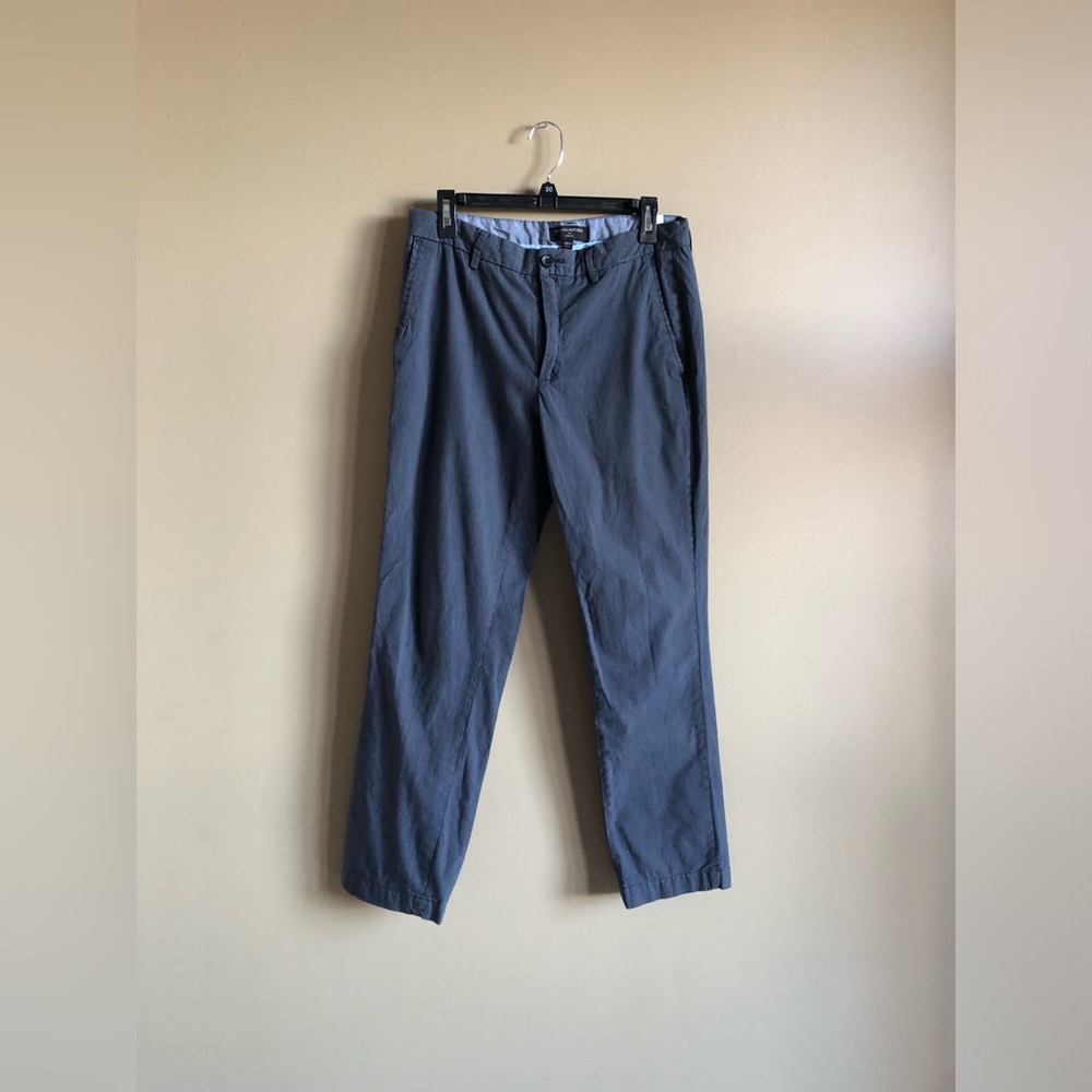 New Banana Republic Men's Aiden fit dark navy Cotton Chino Pants Size 31X30